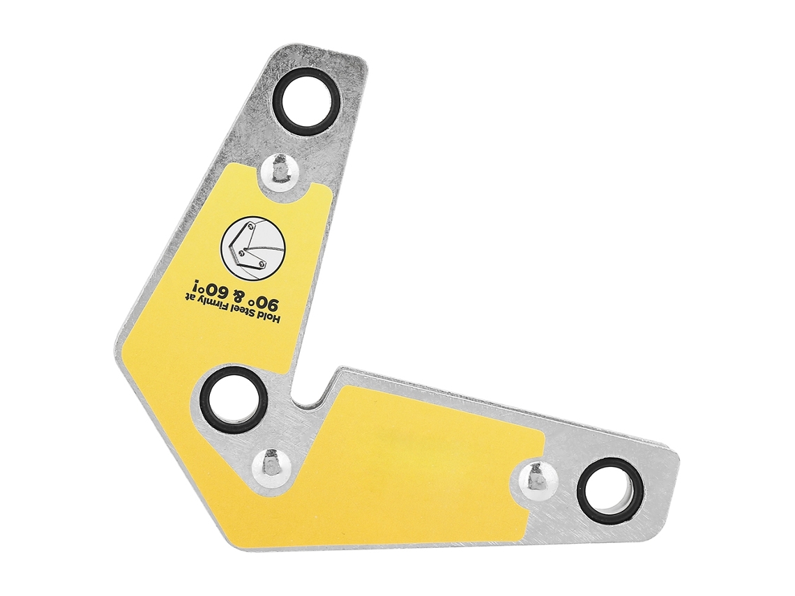 2 Peças Localizador De Solda De Cabeça Dupla Magnética Para Cantos Porta Soldador Flechas (amarelo)