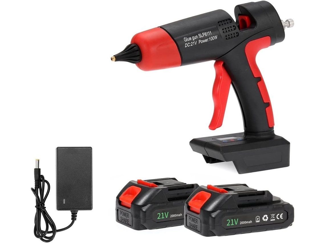 Pistolet À Colle Thermofusible Sans Fil Recargable Para Batería De 11 Mm Maison Bricolage Outil