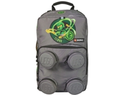 Mochila escolar Ninjago Petersen 20209 2501, para un niño, mochilas Lego (gris, talla única UE)