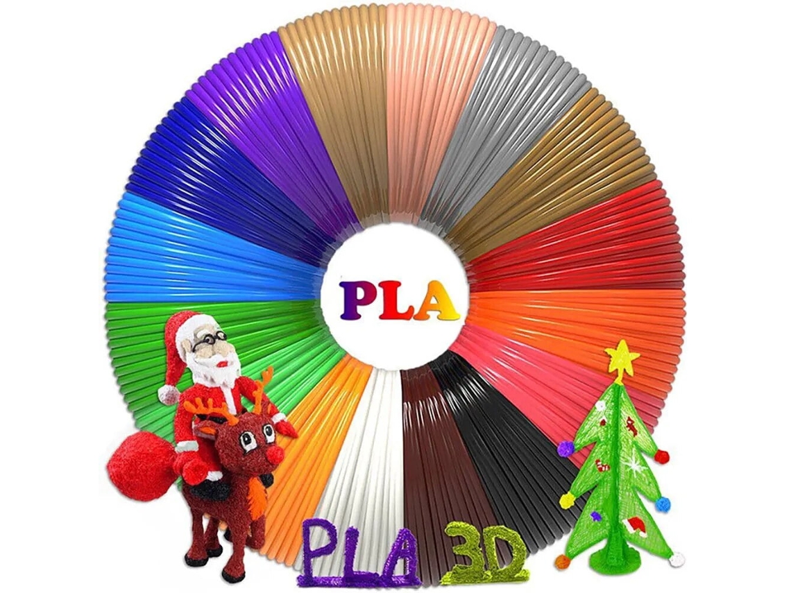 Filamentos Para Bolígrafo De Impresión 3d Pla De 1,75 Mm, 10 Colores X 5 M Siurn