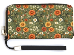 Cartera Cuero Con Cremallera Para Mujer Diseño Estampado