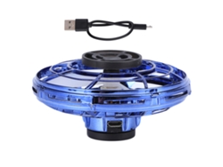 Mini dron LED 2026, juguete volador con rotación de 360 grados, juguete volador por inducción, antiestrés, azul.
