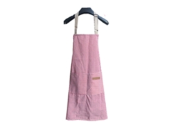 2 Aventais De Cozinha Com 2 Bolsos Ajustáveis Para Homens E Mulheres Chef De Cor Vermelha Listrada