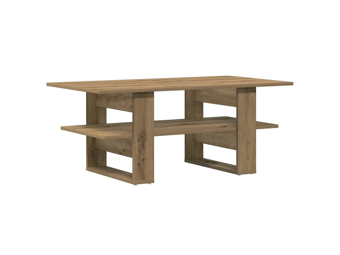Maison Exclusive - Mesa De Centro Madera Ingeniería Roble Artesanal 102x55x42cm