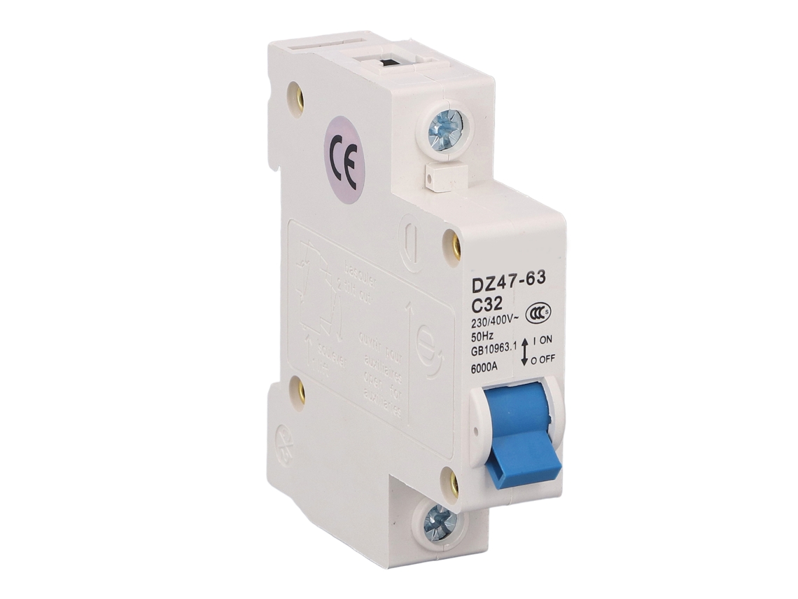 Disyuntor Mcb 1p 32a 6000a Con Capacidad De Ruptura, 230v 400v Para Hogar Y Oficina Riel Din