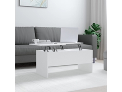 Mesa de Centro Apoyo 102X50,5X46,5 cm Madera Procesada Blanco