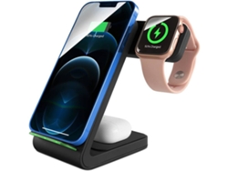 Estación de Carga Sem Rápida Portátil para iPhone Xs Max/12/XR/11 Pro Max/11 YIZHOOD Negro