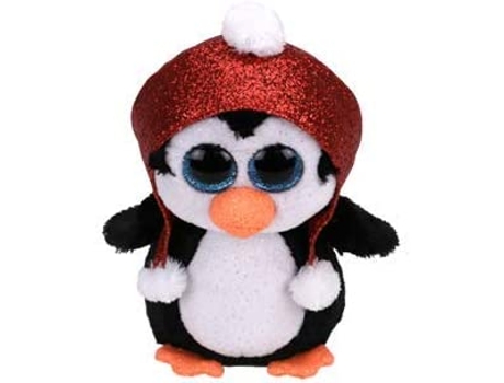 Muñeco de Peluche Beanie Pingüino de Gorra Roja
