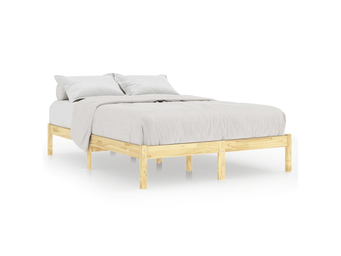 Maison Exclusive - Estructura De Cama Sin Colchón Madera Maciza 140x200 Cm