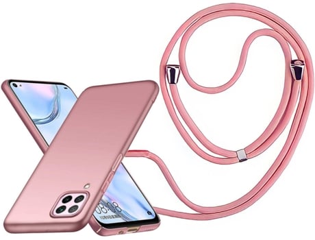 Funda Huawei P40 Lite Turtleshell Rígida con Collar Rosa