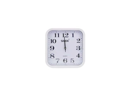 Reloj de pared con forma cuadrada SANDA Sd-4157 blanco