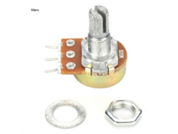 50 Unidades De Potenciómetro Rotativo Lineal Wh148 B20k Con Resistencia Variable Ajustable, 15 Mm