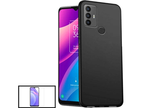 Kit Carcasa + Protector de Pantalla TCL 30 SE GIFT4ME Negro