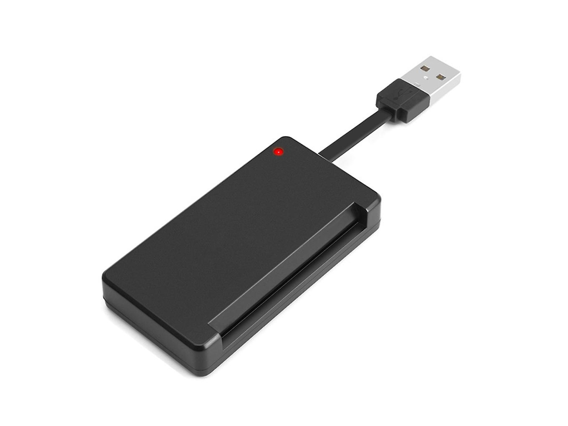 Lector de tarjetas de memoria inteligente USB 2,0 para tarjeta de identidad adaptador clonador de tarjeta inteligente ALLINLESS