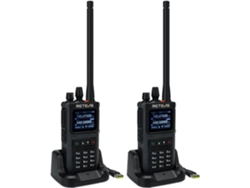 Walkie Talkie C1 de larga distancia, profesional, resistente al agua IP67, alarma de emergencia, USB C 1800 mAh, llamada grupal, radio de doble banda Retevis