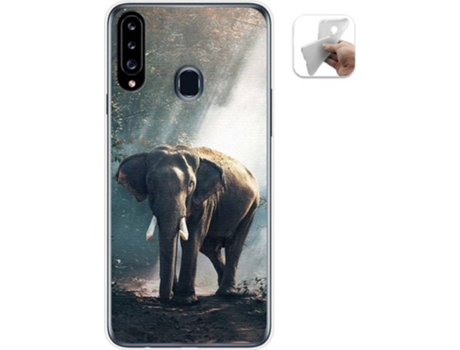 Carcasa Samsung Galaxy A20s TUMUNDOSMARTPHONE Elefante Multicolor