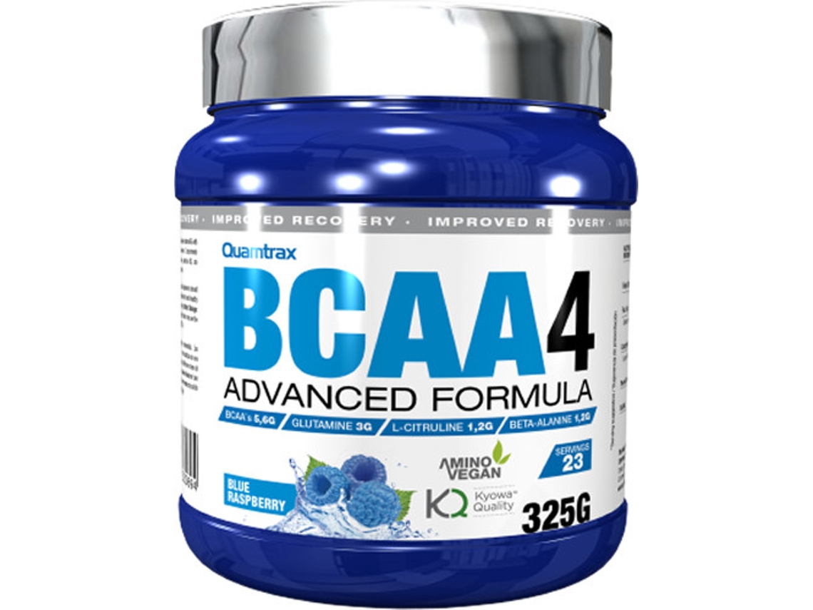 Complemento Alimentar QUAMTRAX Bcaa 4R Incrementa La Fuerza Y Potencia Muscular (Limón, Naranja - 325 g)
