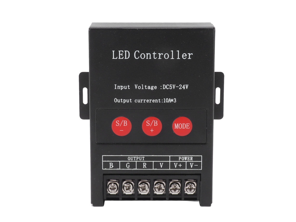 Rebe-controlador Led Rgb De Alta Potencia Inalámbrico Con Cáscara De Hierro 15 Modos Para Ktv Hotel Hogar