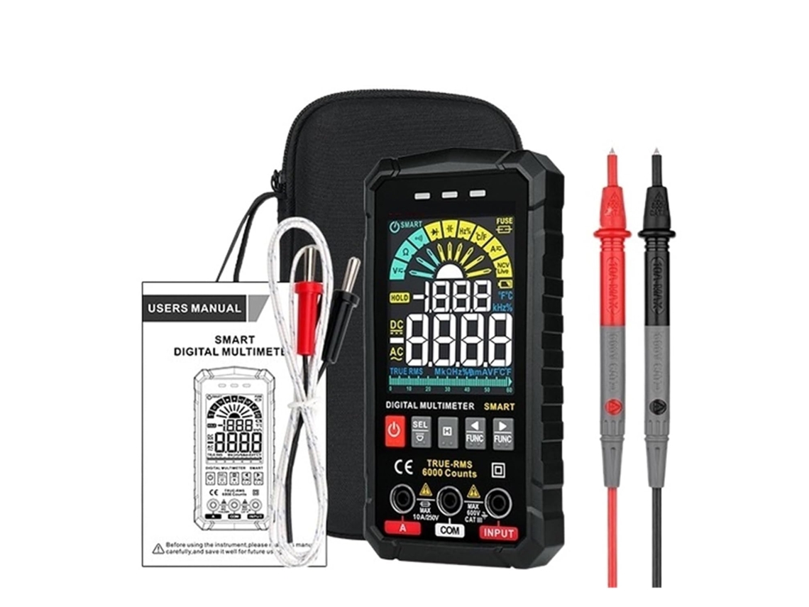 Multímetro Inteligente Numérique Professionnel Automobile Teste 1000v Ac Dc Ohm Testeur De