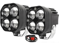 Faros Delanteros Led Dobles Para Duradero Motocicleta Bicicleta