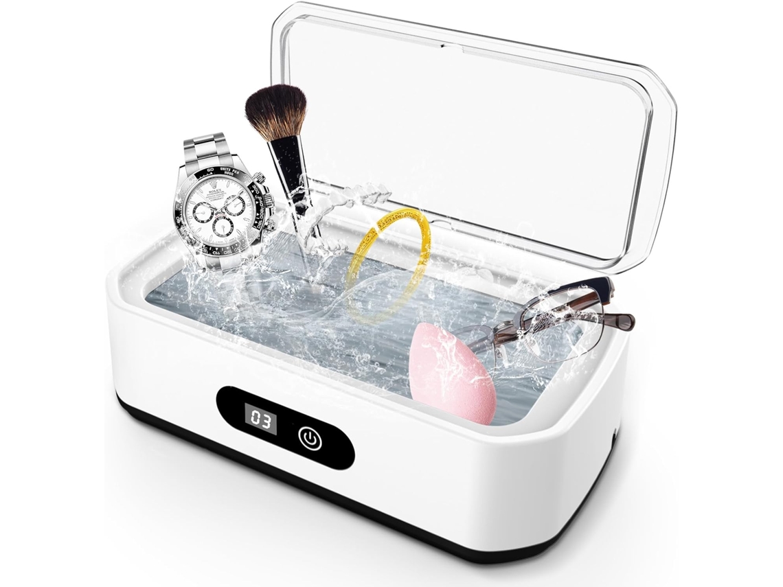 Limpiador Ultrasónico Profesional 49000hz, 650ml, 5 Funciones De Tiempo – Para Gafas, Relojes, Anillos, Hojas De Afeitar