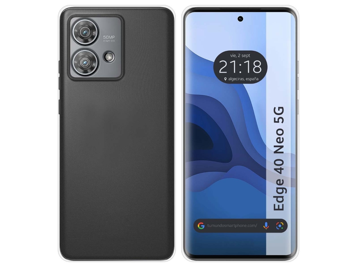 Funda Gel para Motorola Edge 40 Neo 5G TUMUNDOSMARTPHONE Transparente