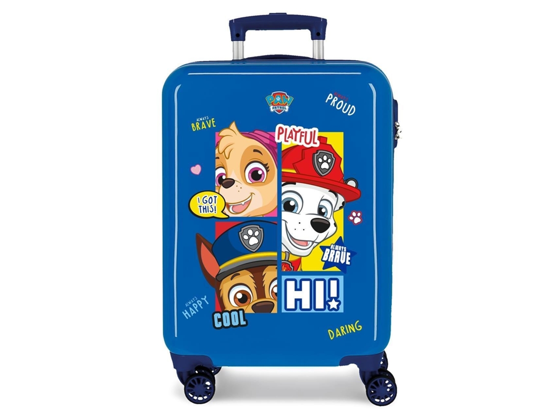 Maleta de Viaje NICKELODEON La Patrulla Canina Be Happy (Cabina - 34 L - Azul)