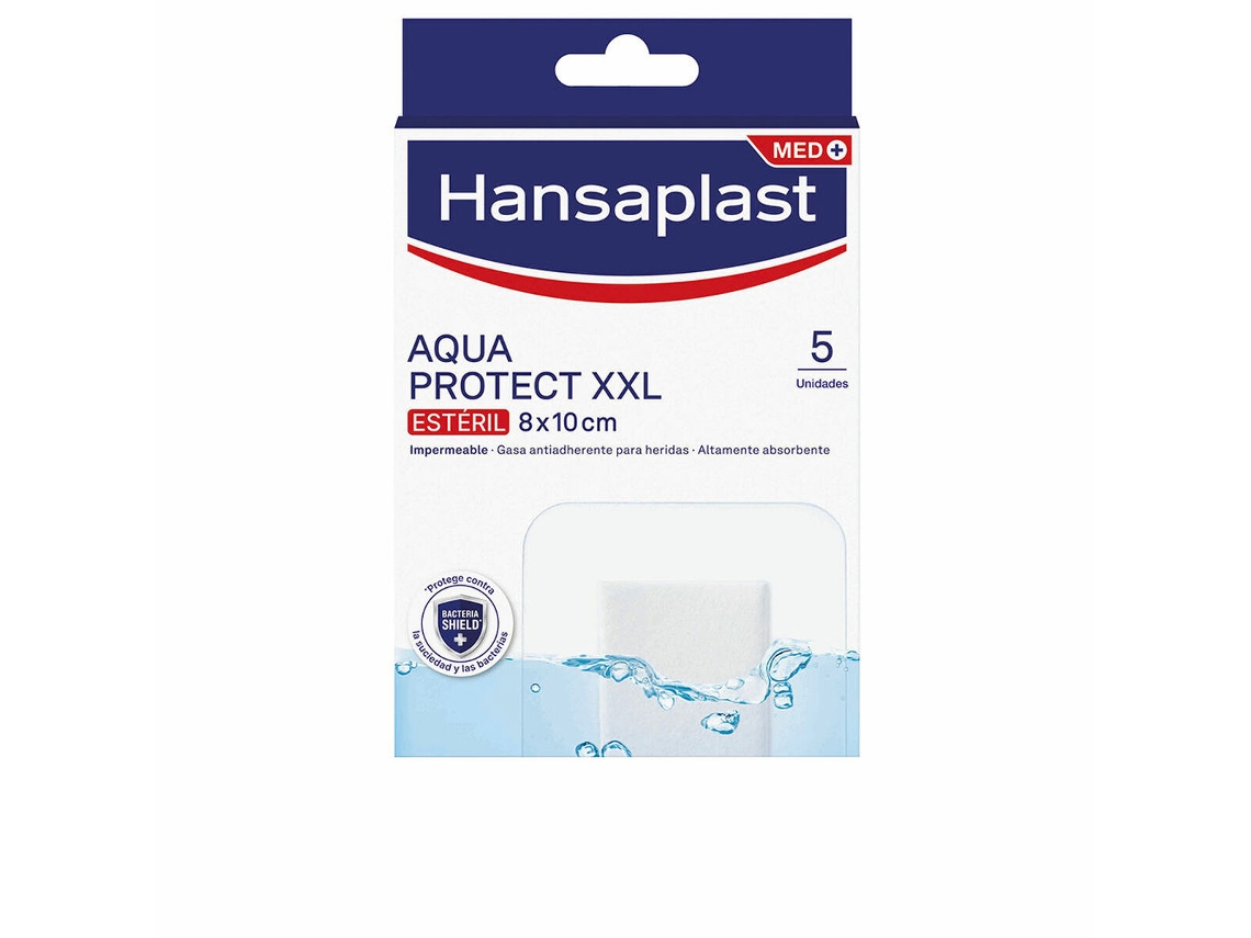 Hansaplast Hp Aqua Protect XXL Apósitos Impermeables 5 Unidades 8 X 10 Cm