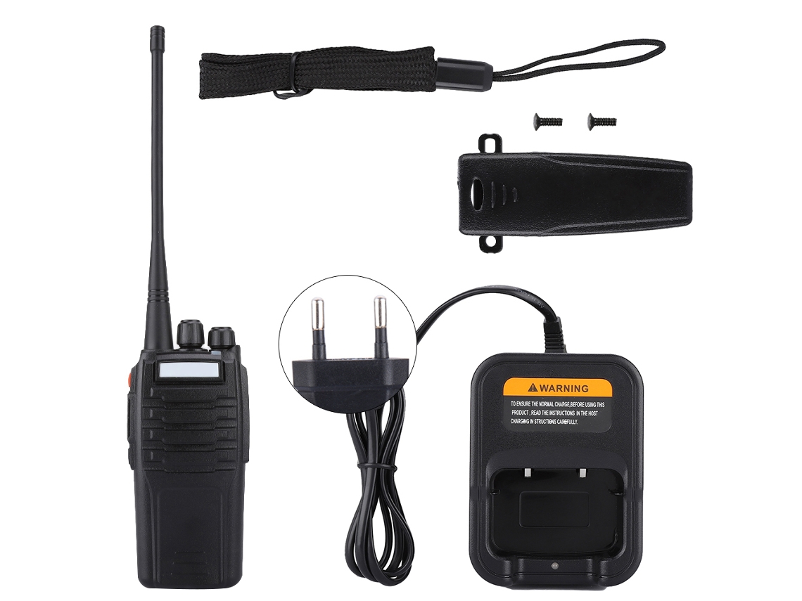 Radio portátil bidireccional de 3 W y 16 canales UHF 400-470 MHz