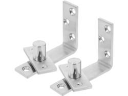 Puertas Pivotantes De Acero Inoxidable Con Doble Bisagra.
