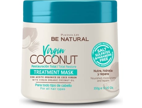 Mascarilla para el Pelo BE NATURAL Virgin Coconut (350g)