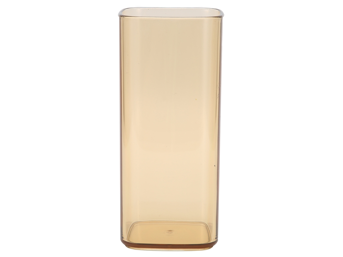 JILLIOPER Vaso cuadrado de vidrio para bebidas frías y calientes, vasos cuadrados de vidrio de alta calidad, cristalería transparente y artículos para beber, pe