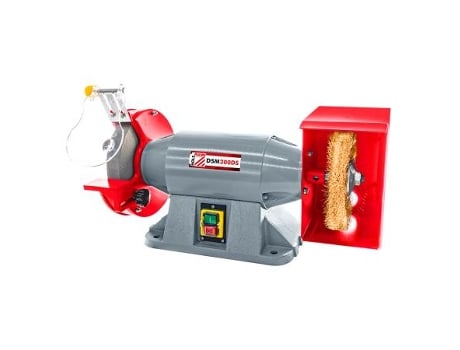 HOLZMANN DSM200DS_230V Esmeriladora con cepillo metálico