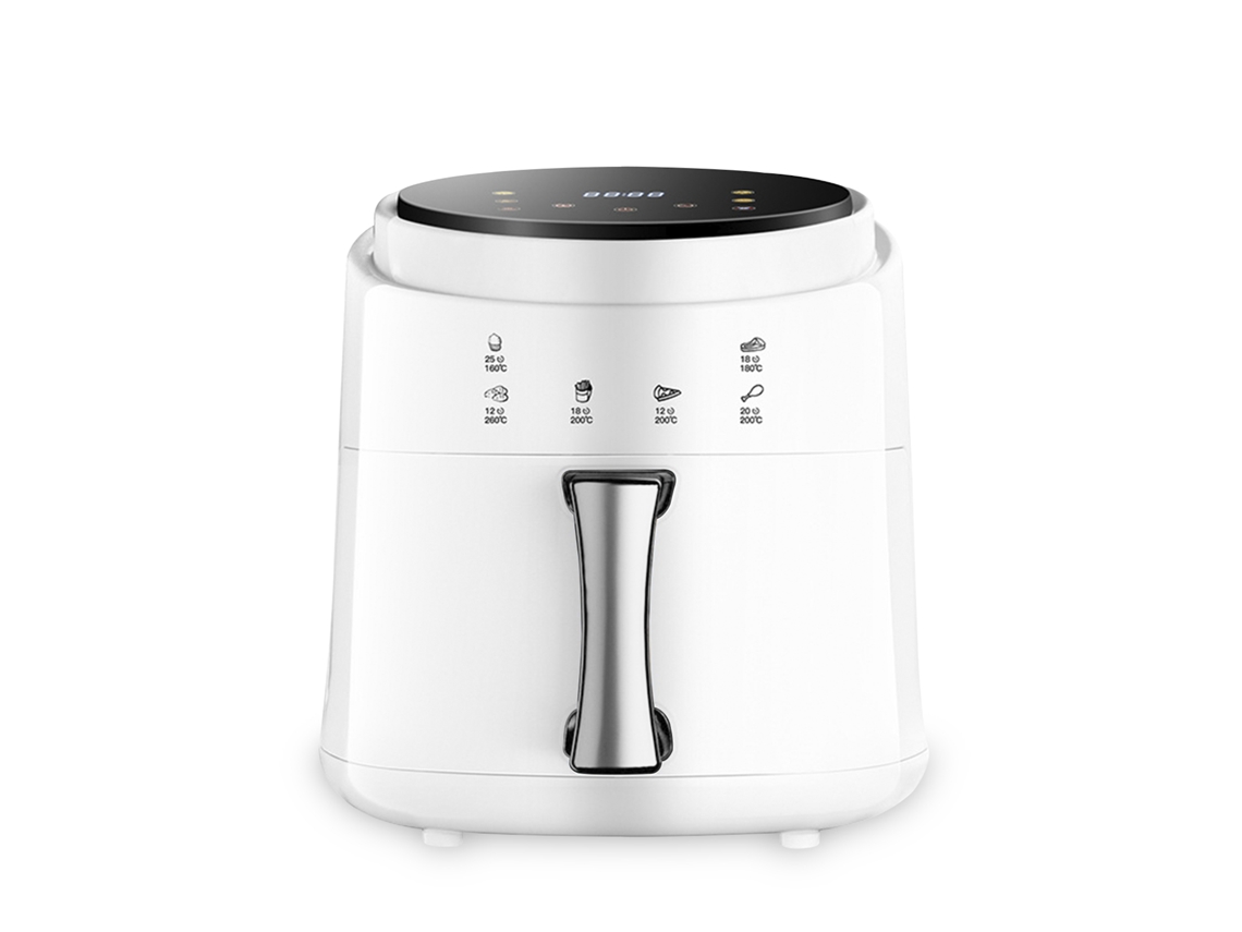 Freidora De Aire 8l, 1400w. Panel Táctil, Programas De Cocinado, Modos Manuales, Calentamiento 3d, Rejilla Antiadherente.