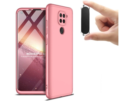 Carcasa y Soporte Xiaomi Redmi Note 9 Slim armor 360º Rosa