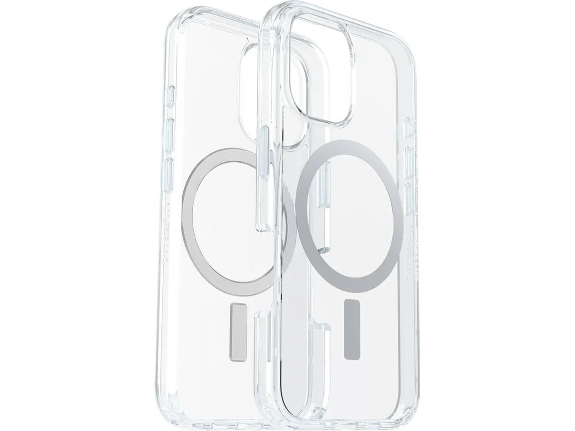 Funda OTTERBOX Symmetry con MagSafe para iPhone 16 (Transparente)