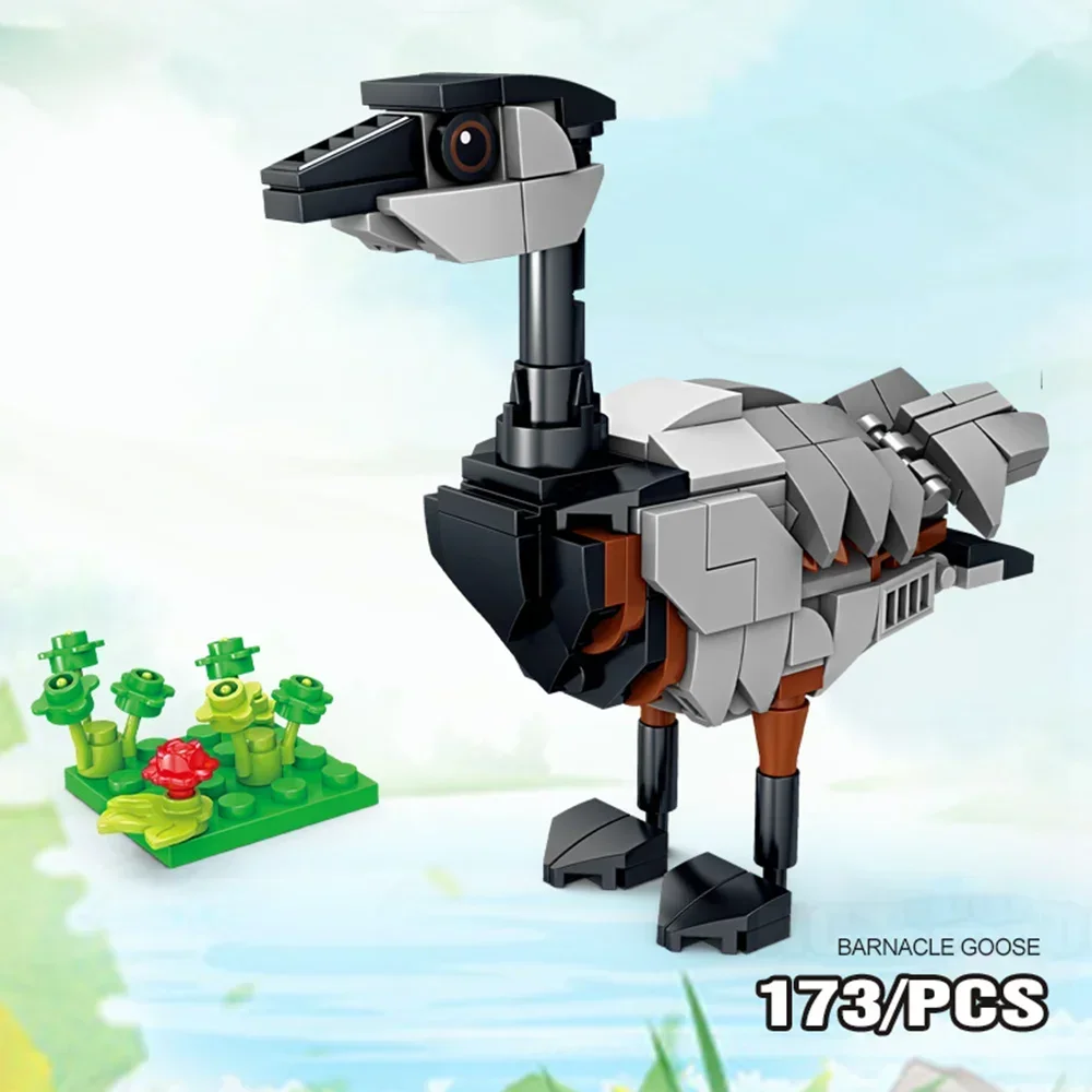 Juego De Bloques De Construcción Con Temática De Aves, Juguete Stem Seguro + Juego Educativo Sobre La Vida Silvestre