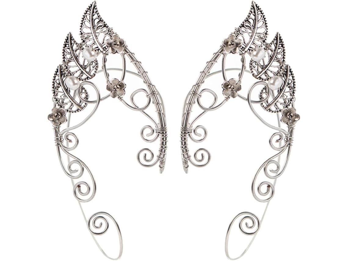 Pendientes Elegantes Estilo Hoja De Cobre Plateado De Ciieeo Para Ocasiones Especiales.