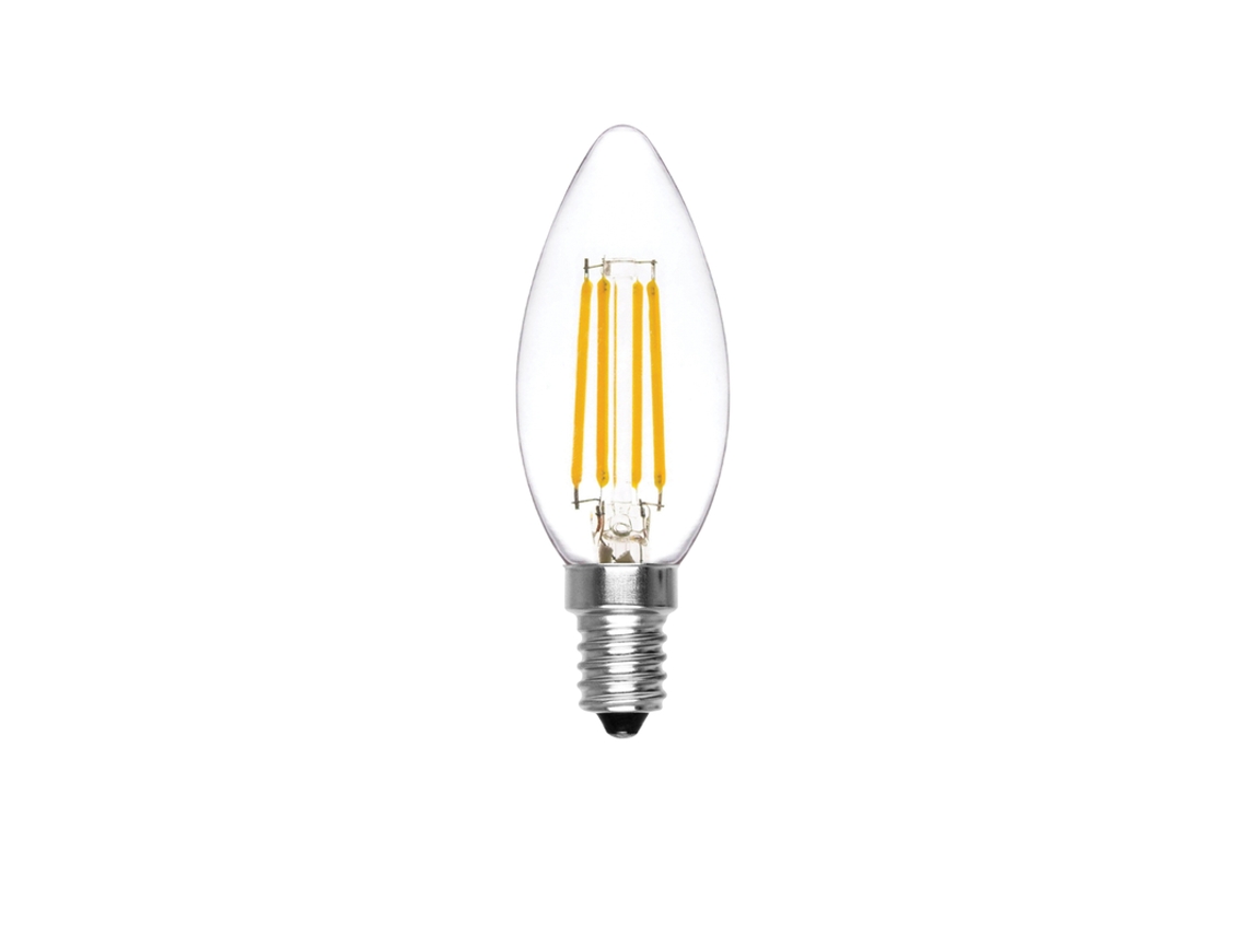 Bombilla LED regulable oliva 6w 4000k E14