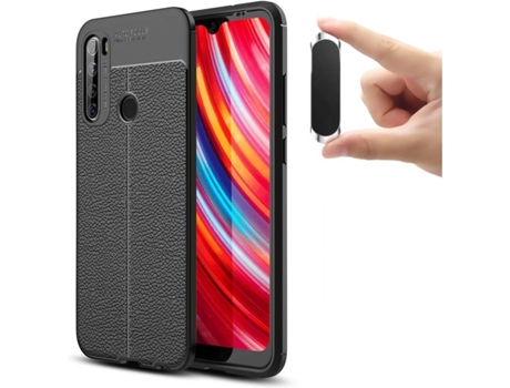 Carcasa y Soporte Xiaomi Redmi Note 8T Rugged Leather Negro