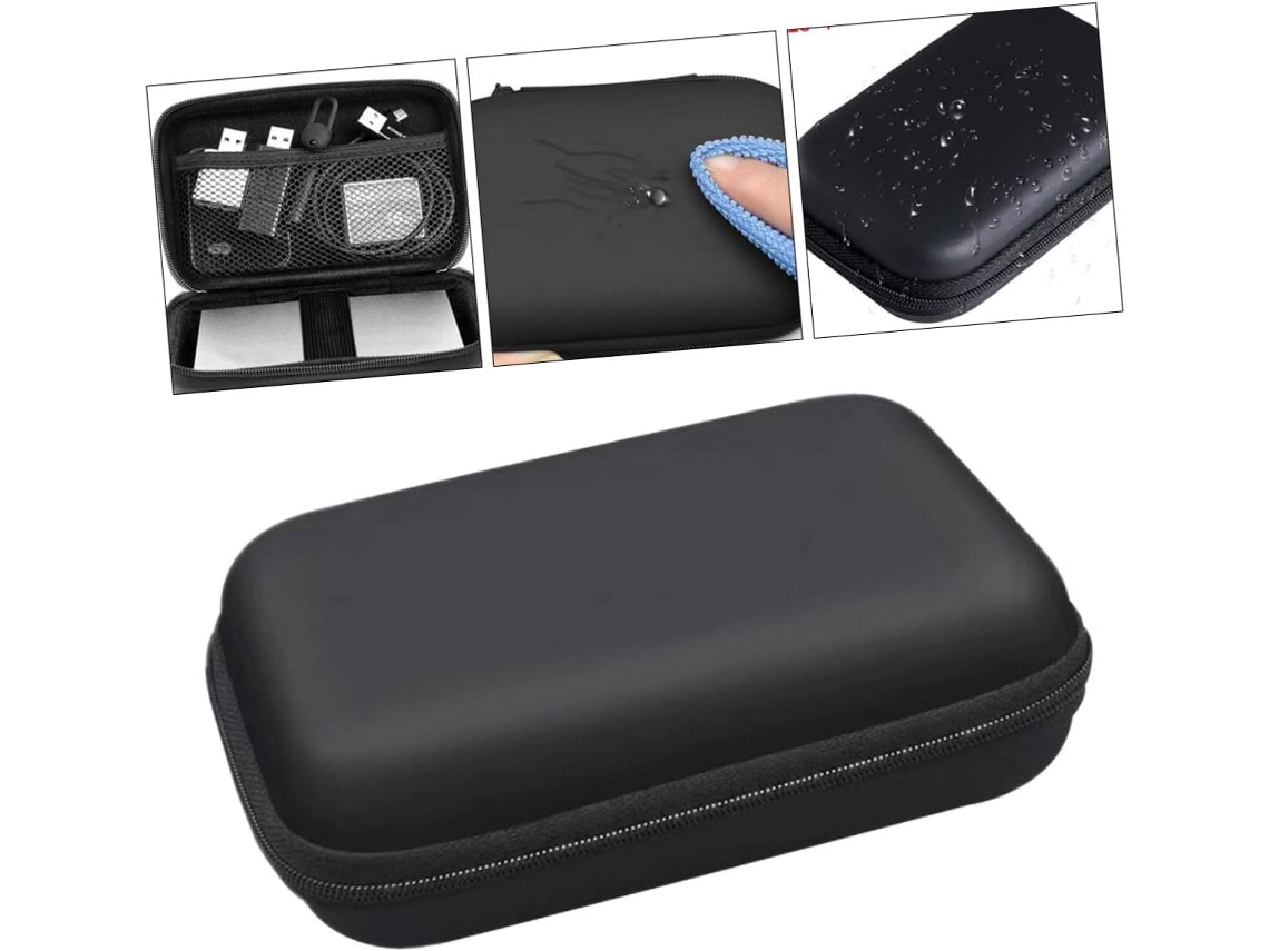 Bolsa de almacenamiento digital multifuncional con cremallera en EVA para cables USB, ratones y auriculares de Gokoco