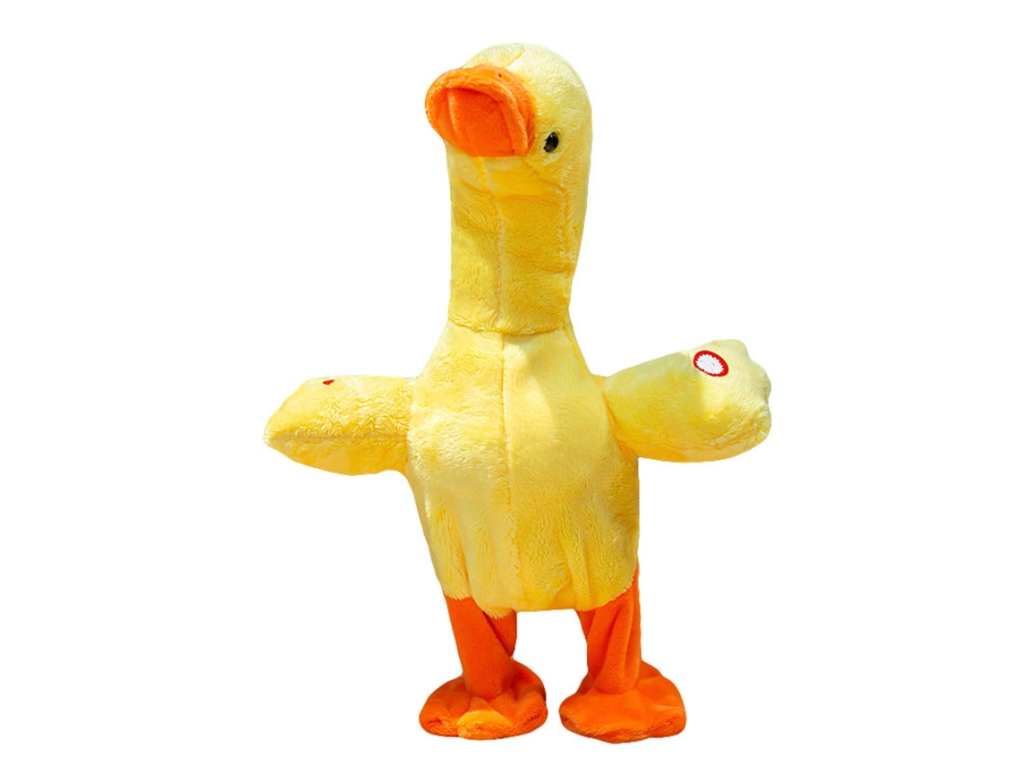 Dan26-juguete De Peluche Pato Eléctrico Multifuncional Canta Habla Camina Suave Cute Regalo Versión Con Baterías Y Canciones