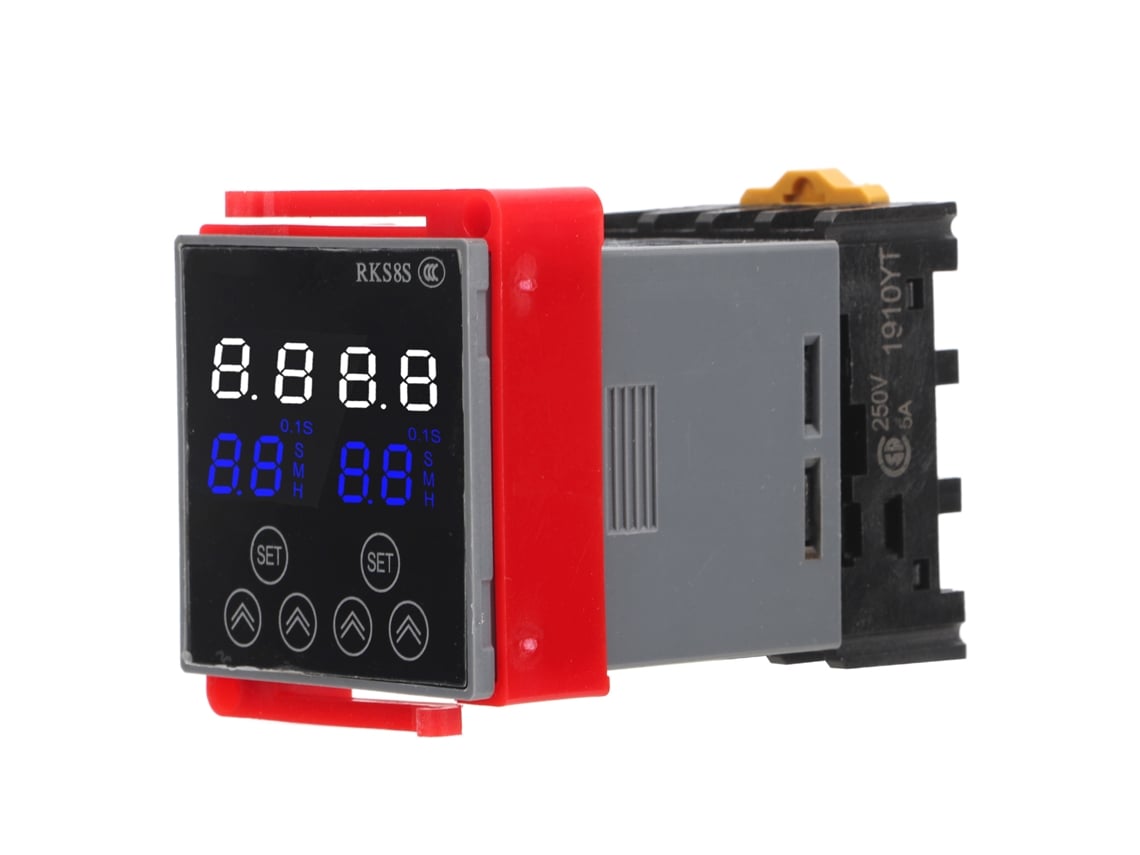 Veloriskku-relé De Retardo De Tiempo Lcd Digital Con Soporte De Alta Resistencia Multifuncional Ac220v