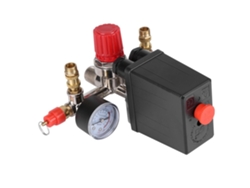 Interruptor De Presión Del Compresor De Aire Manómetro Válvula De Seguridad Dual Control De Presión Con Regulador De Presión 120 Psi 230 V SIURN