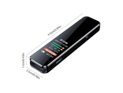 Grabadora de voz con reproducción activada por voz, grabación HD de 1536 kbps, USB 2.0