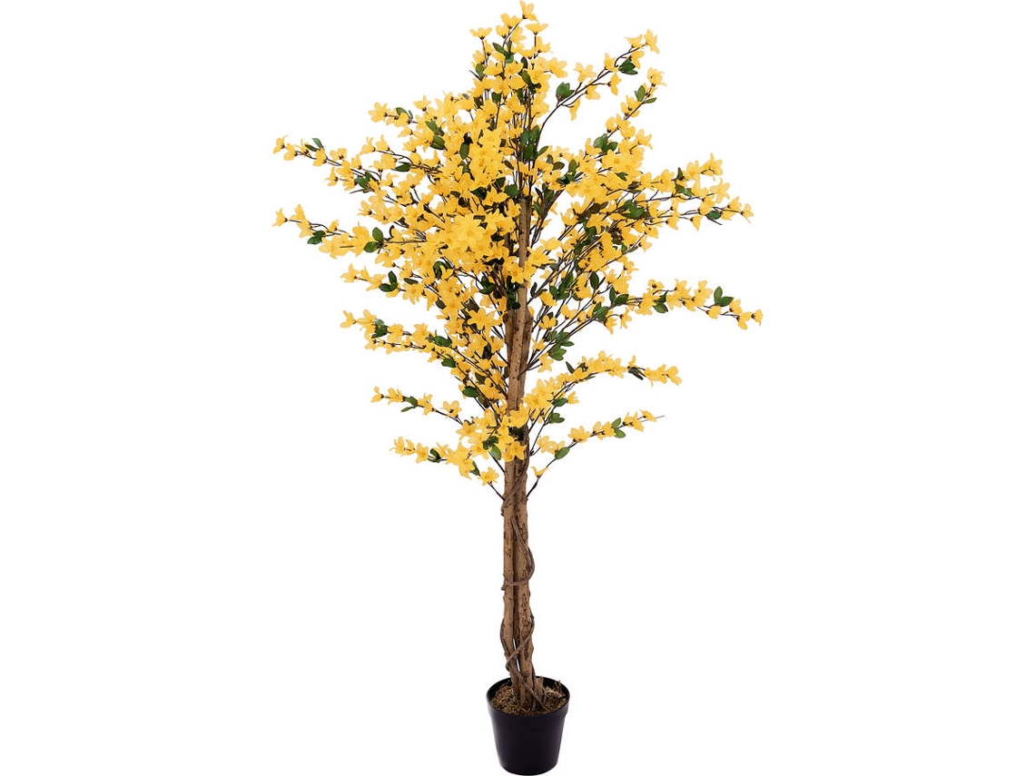 Planta Artificial EUROPALMS Forsythia (Amarillo - 150 cm)