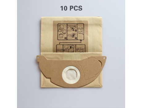 Bolsa de papel para filtro de vacío, 10 unidades por lote, para Karcher A2004 A2Wd2250 054 Mv2, bolsa para polvo de alta eficiencia