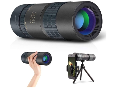 Prismáticos ENKERS Monoculares 50X60 Monocular de visión nocturna Todo lente óptica Gran angular Impermeable a prueba de golpes P-Negro