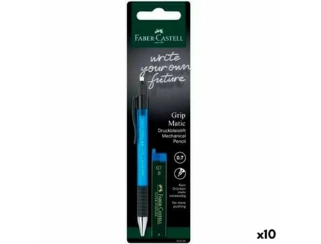 Portaminas FABER-CASTELL grip matic azul 0,7 mm (10 unidades)
