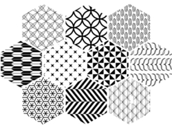 Pegatinas Hexagonales Antideslizantes Pvc Impermeables Decoración Práctica Segura Juego 10 Piezas Suelos